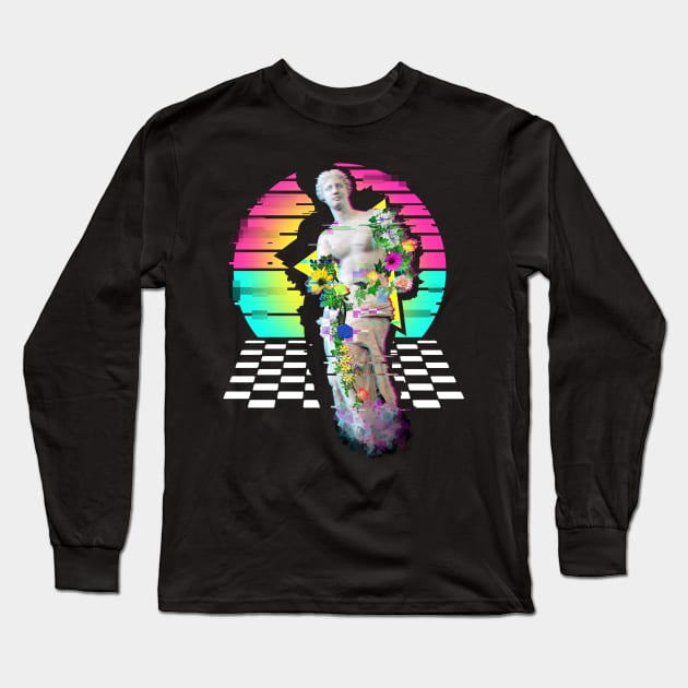 Vaporwave Venus de Milo Long Sleeve T-Shirt by FandomizedRose